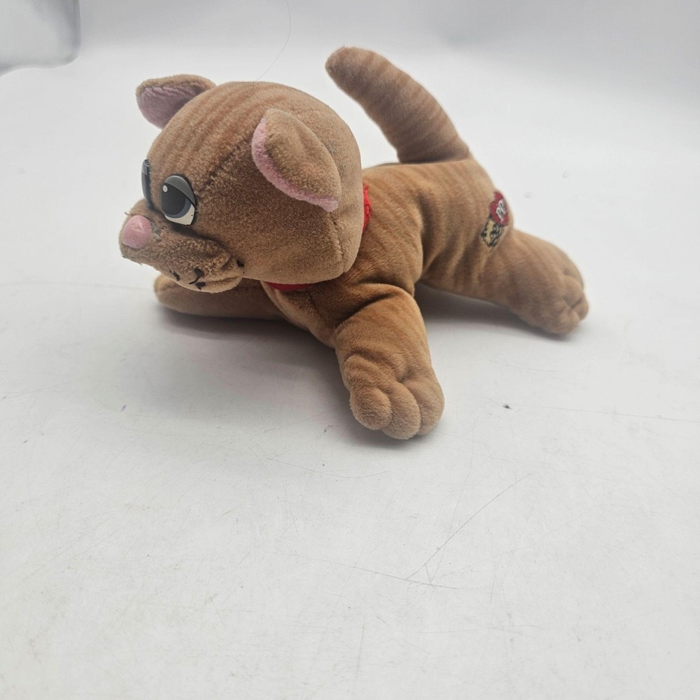Vintage Tonka Pound Purries Cat Plush Stuffed Animal Toy Small Brown Cute Soft